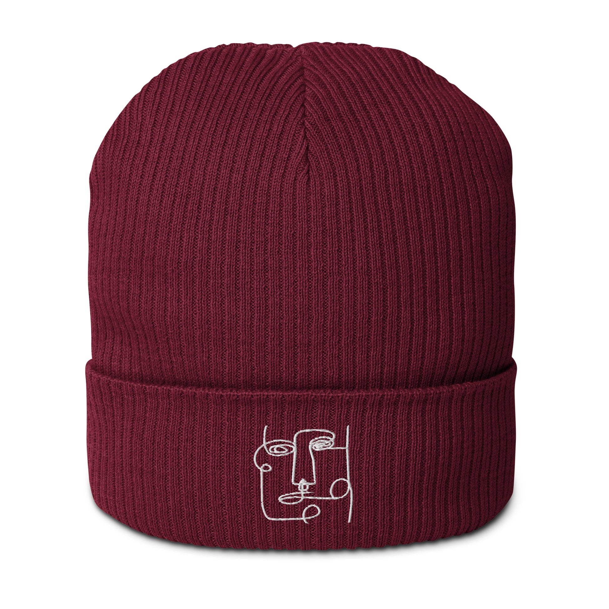 Curious Clarity Burgundy Beanie - front