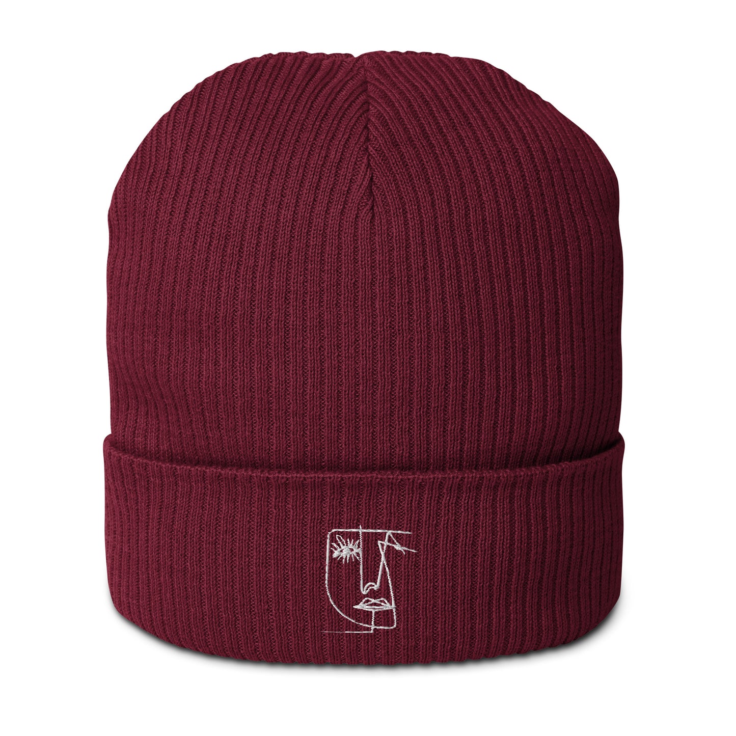 Eyes of Desire Burgundy Beanie - front